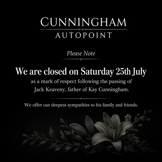 We are closed on Saturday 25th July